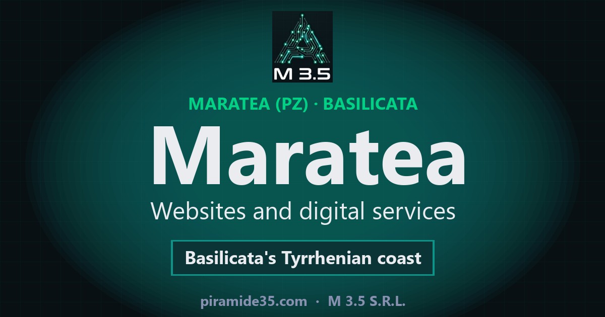 Maratea: websites and digital services — Basilicata's Tyrrhenian coast