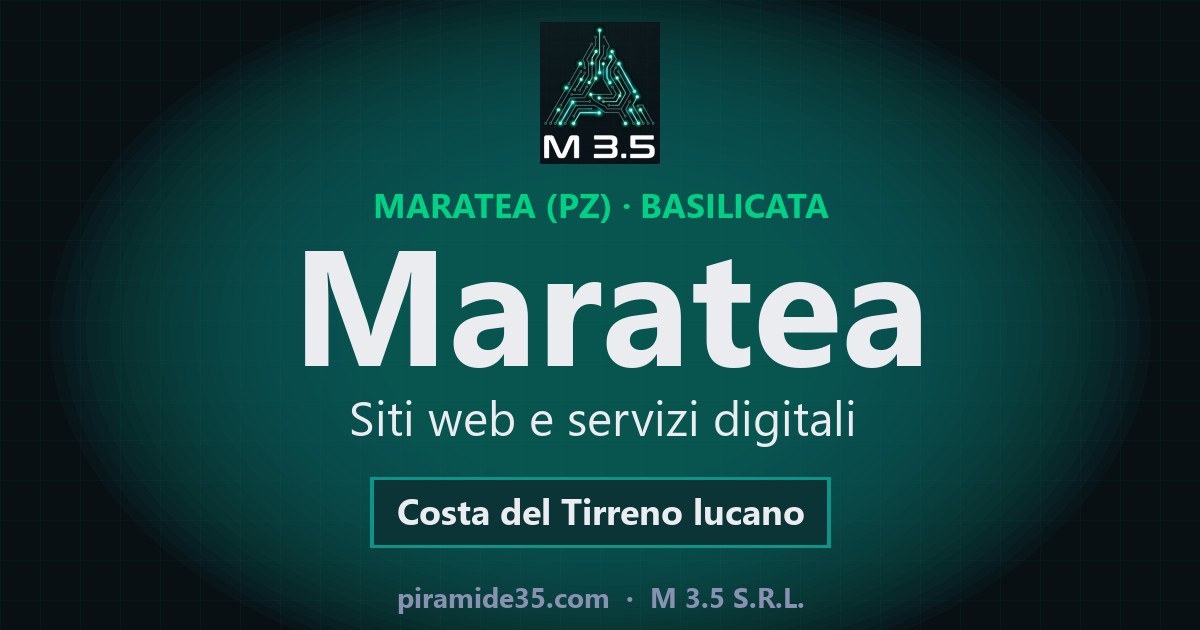 Maratea: siti web e servizi digitali — Costa del Tirreno lucano