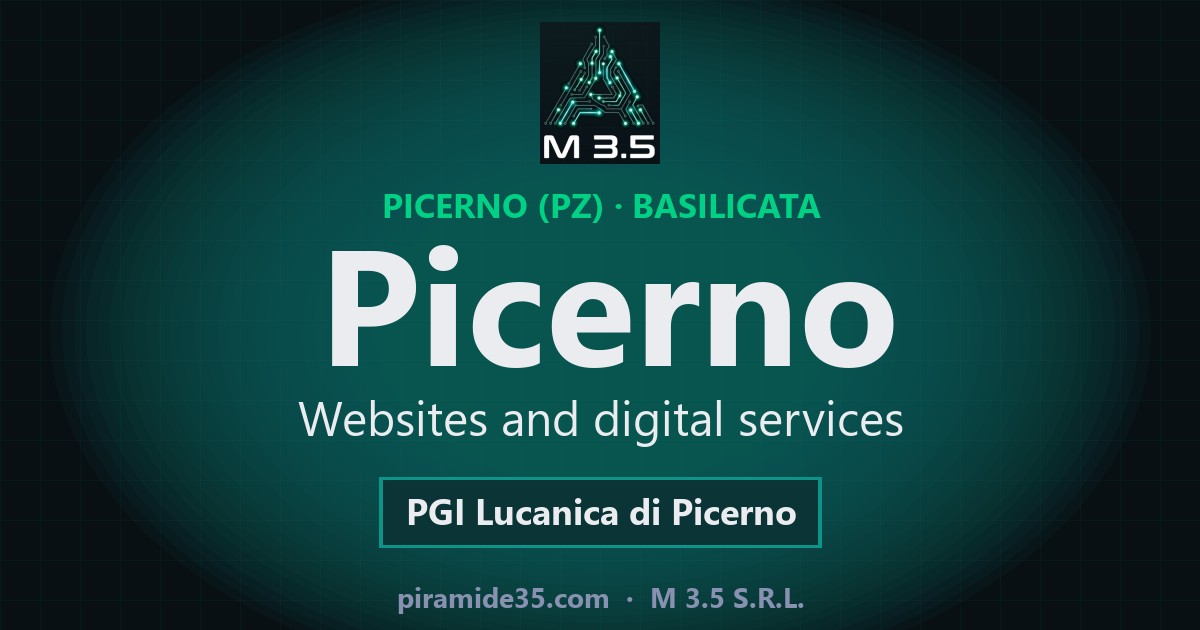 Picerno: websites and digital services — PGI Lucanica di Picerno
