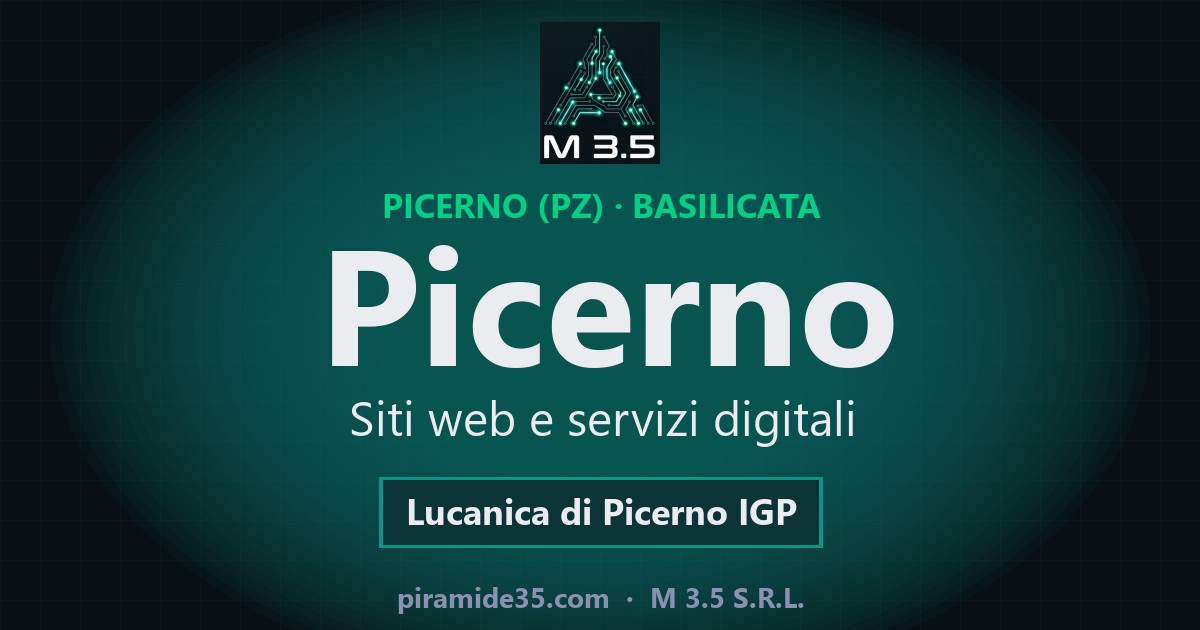 Picerno: siti web e servizi digitali — Lucanica di Picerno IGP