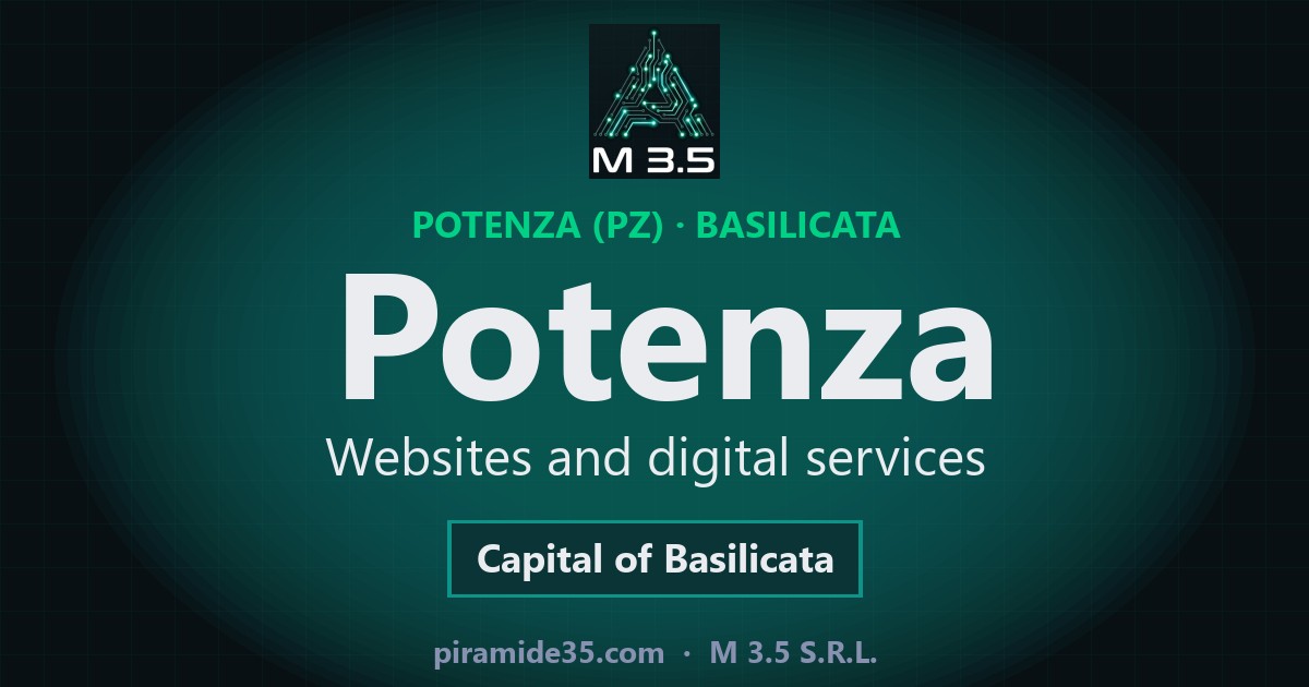 Potenza: websites and digital services — Capital of Basilicata