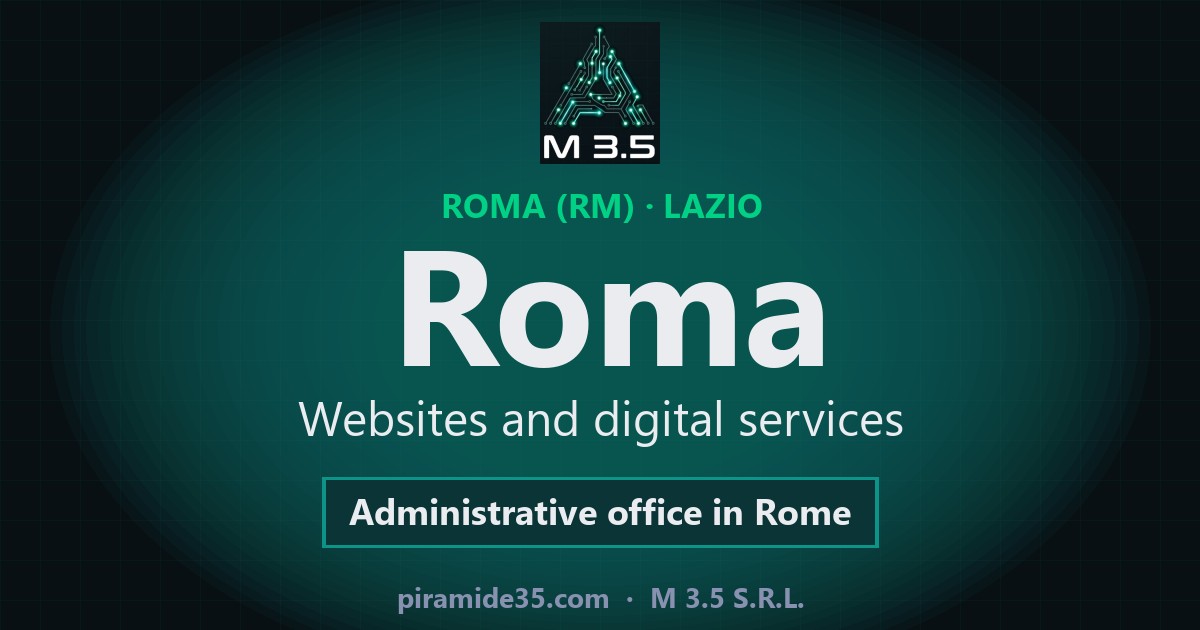 Roma: websites and digital services — Administrative office in Rome