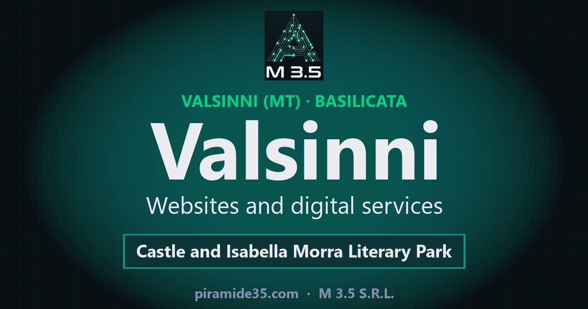 Valsinni: websites and digital services — Castle and Isabella Morra Literary Park