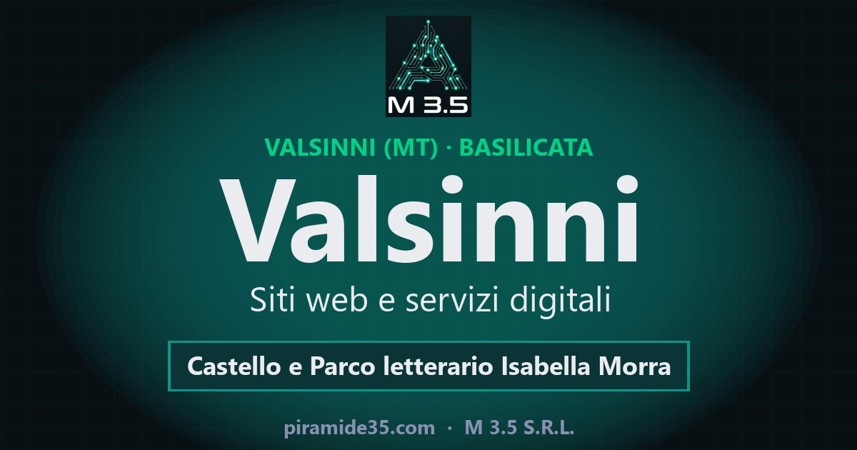 Valsinni: siti web e servizi digitali — Castello e Parco letterario Isabella Morra